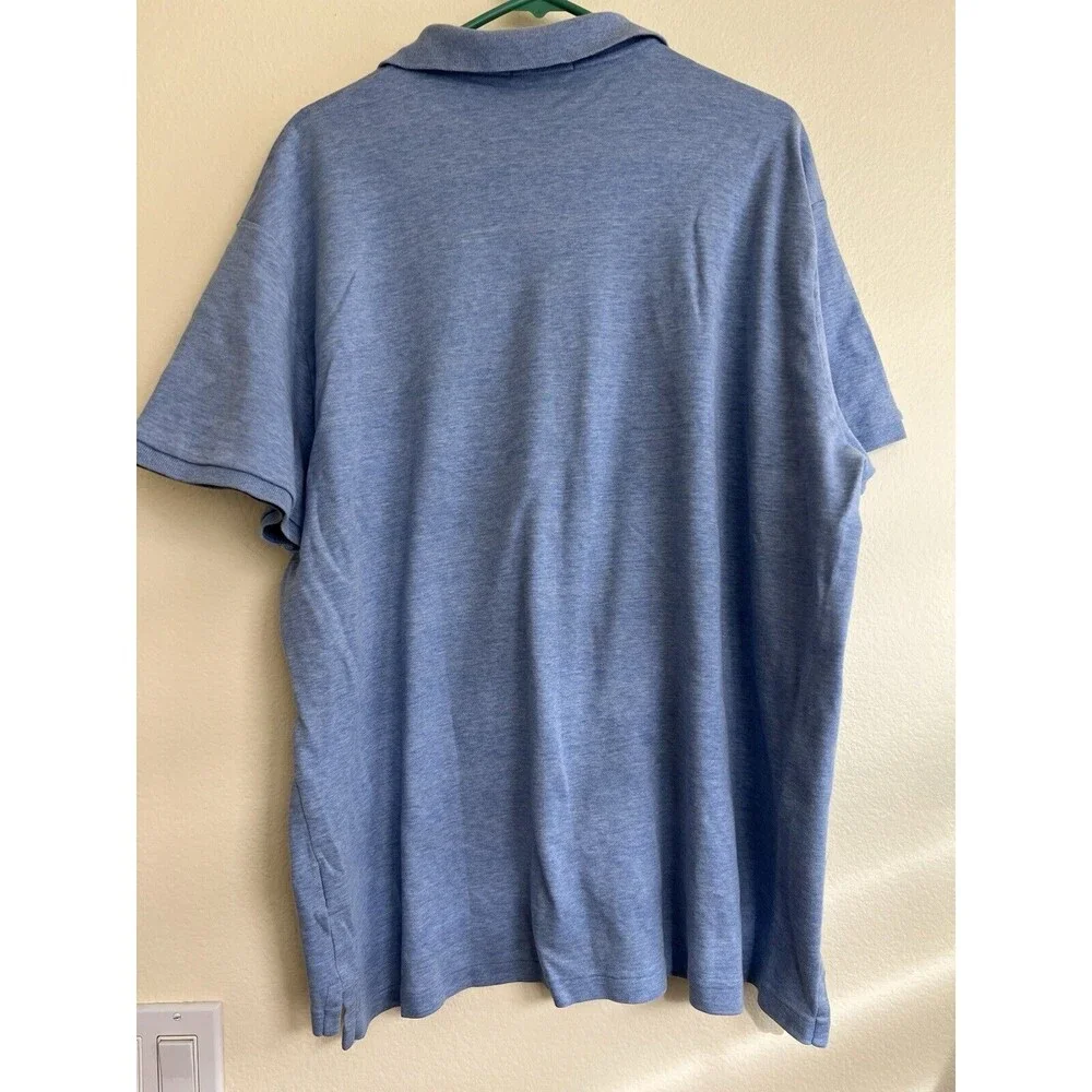 Polo Ralph Lauren Polo Shirt Men Size 2XL Blue 100% Cotton Short Sleeve Collared